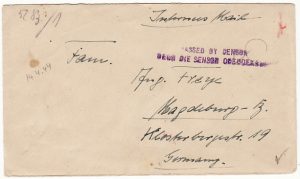 SOUTH AFRICA-GERMANY [POW MAIL]