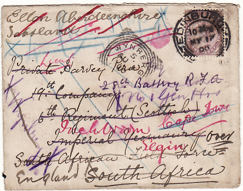 GB-SOUTH AFRICA-GB [REDIRECTED & RETURNED MAIL- HOSPITAL]