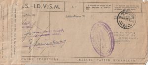 1943  SOUTH AFRICA …WW2  USE PAPER SPARINGLY . …