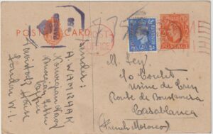 1944   GB - MOROCCO..WW2 GB from NORWEGIAN FREE FORCES UNDERCOVER ADDRESS…