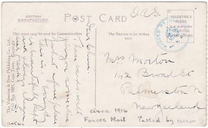 SOUTH AFRICA-NEW ZEALAND [WW1 NZ TROOPSHIP MAIL]