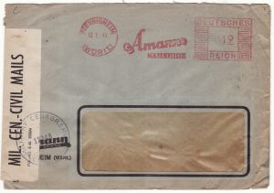1945 GERMANY..ALLIED OCCUPATION UBERROLLER MAIL…