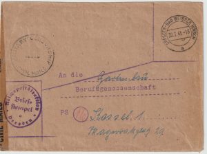 1945  GERMANY ..ALLIED OCCUPATION UBERROLLER MAIL…