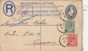 1921  SOUTH AFRICA - GERMANY... C.O.G.H. REGISTERED