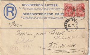1918  SOUTH AFRICA - SOUTH WEST AFRICA... C.O.G.H. REGISTERED