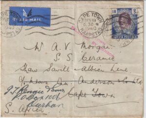 1940   BURMA - SOUTH AFRICA…SHIPPING LINES