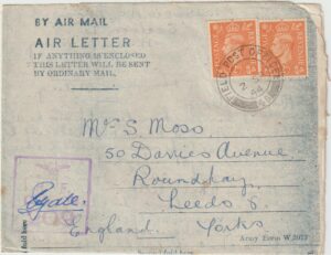 1944   NIGERIA  - GB..WW2 RAF CENSOR..