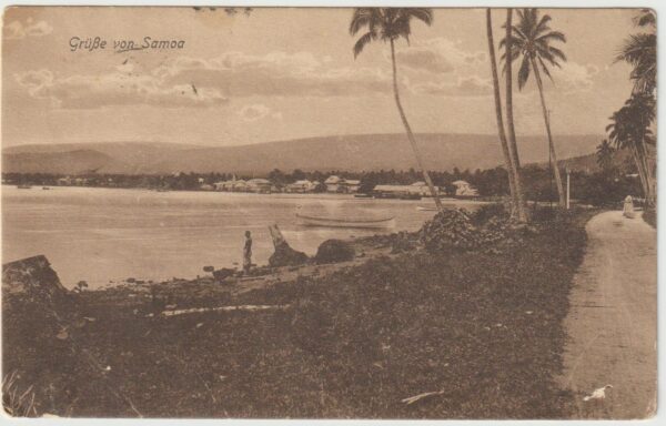 Samoa to New Zealand, picture postcard 1914