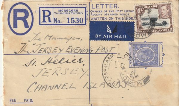 1947 EAST AFRICA. TANGANYIKA - CHANNEL SLANDS …