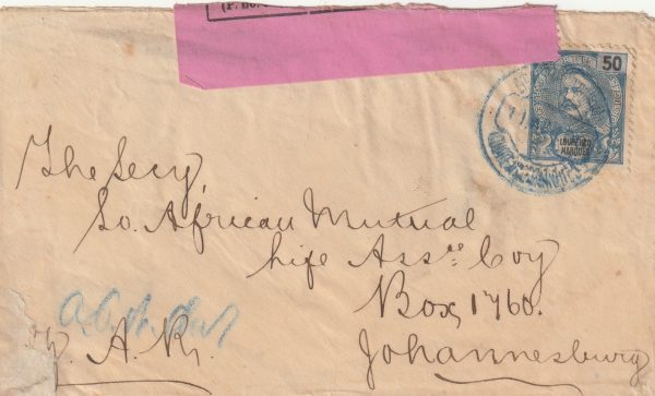 1900  PORTUGUESE EAST AFRICA (LOURENCO MARQUES) - SOUTH AFRICA..BOER WAR CENSORED..