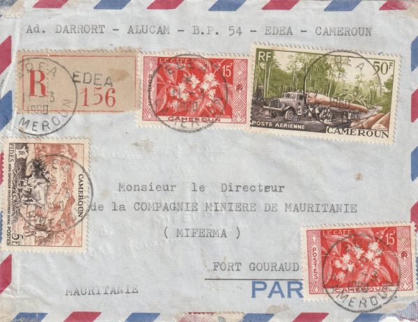 1960  CAMEROUN - MAURITANIA..REGISTERED..