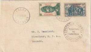 1941  CAMEROUN..WW2 INTERNAL CENSORED from ESEKA ..