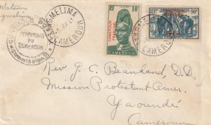 1941  CAMEROUN..WW2 INTERNAL CENSORED from SANGMELIMA ..