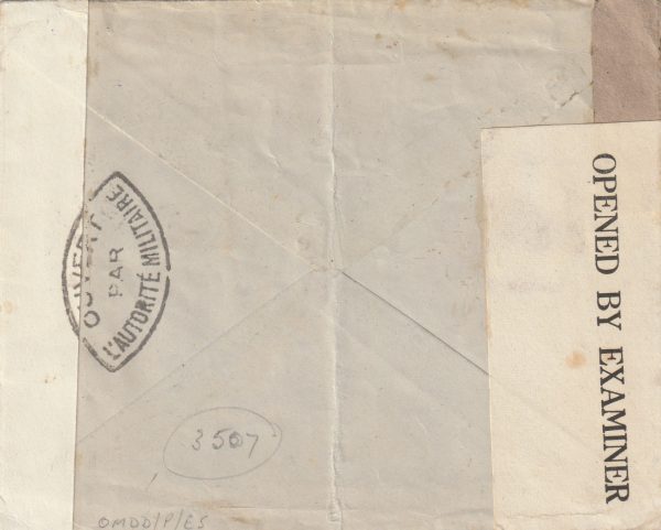 1942  CAMEROUN - GB…1942 DOUBLE CENSORED & HIGH RATE with JUSQU'A DESTINATION [22228] - Image 2