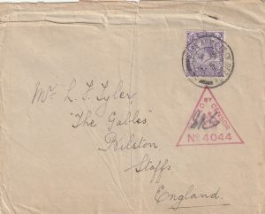 1916  GREECE - GB..BASE ARMY POST OFFICE X..