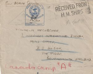 1941  MALTA- GB -CANADA..WW2 NAVAL MAIL to INTERNEE..