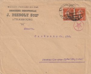 1918  FRANCE - GB..STRASBOURG LORRAINE POST WAR CONTINUED FRENCH OCCUPATION  ..