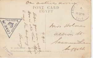 1916EGYPT (WESTERN FRONTIER FORCE) - GB..