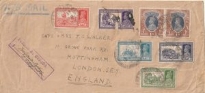 1939  INDIA - GB…WW2 AIRMAIL & UNIT CENSOR…