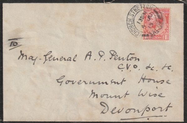 1915  GREAT BRITAIN..MOURNING ENVELOPE & DISABLED 1914-15 SERVICE WAR SEAL..