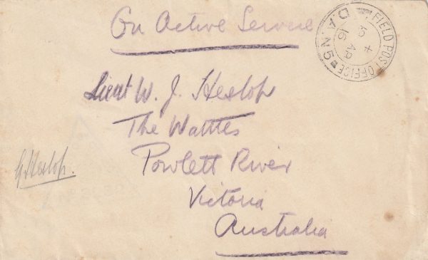 1916  EGYPT - AUSTRALIA…5th AUST. DIVISIONAL. HQ…