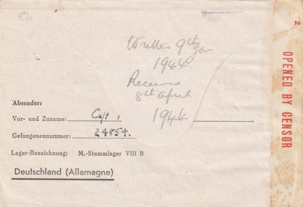 1944  GERMANY - AUSTRALIA.. WW2 POW VIA USA..2 OCEAN AIRMAIL… [22572] - Image 2