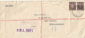 1948  JAPAN - AUSTRALIA..B.C.O.F. REGISTERED..