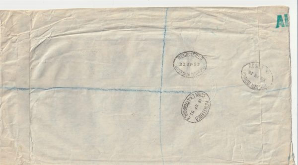 1953  GB - NIGERIA…REGISTERED AIRMAIL LIVERPOOL to ONITSHA.. [22590] - Image 2