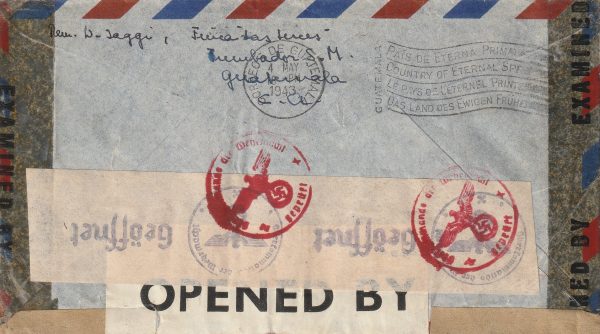 1943  GUATEMALA - SWITZERLAND..JUSQU'A & CENSORED SEATTLE, NEW YORK, UK & PARIS.. [22594] - Image 2