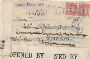 1917   SWEDEN - CHILE…WW1 CENSORED …RETURN TO SENDER..