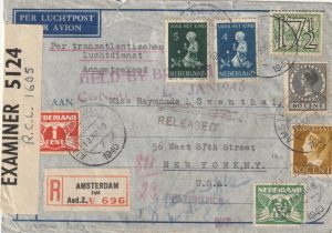 1940  NETHERLANDS-USA..HELD BY BRITISH in BERMUDA..