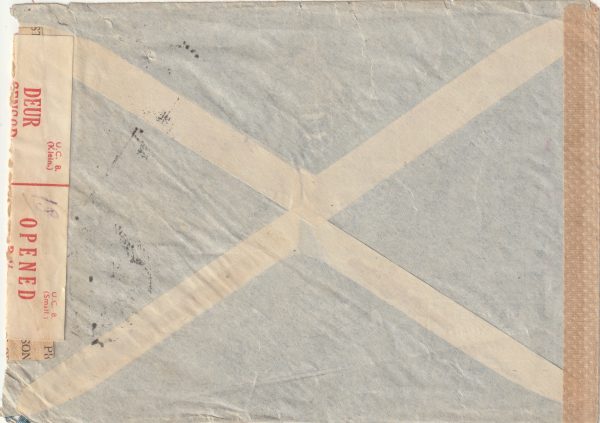 1942  GERMANY - SOUTH AFRICA..WW2 POW MAIL via EAST AFRICA.. [22665] - Image 2