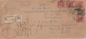 1945  BURMA - INDIA..BRITISH MILITARY ADMINISTRATION..REGISTERED & CENSORED….