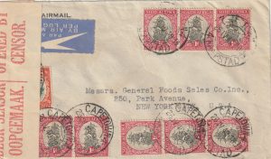 1940  SOUTH AFRICA - USA…1940 ..CENSORED AIRMAIL