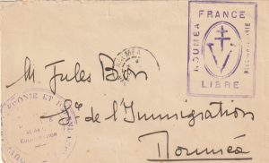 1940 NEW CALEDONIA..FREE FRENCH LOCAL MAIL..