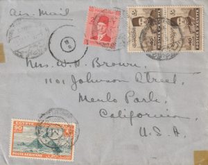 1944 EGYPT - USA..CONSULAR MAIL FLOWN TRANS AFRICA  ..