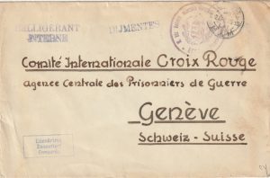 1945  HUNGARY -SWITZERLAND BELLIGERANT INTERNEE to RED CROSS..