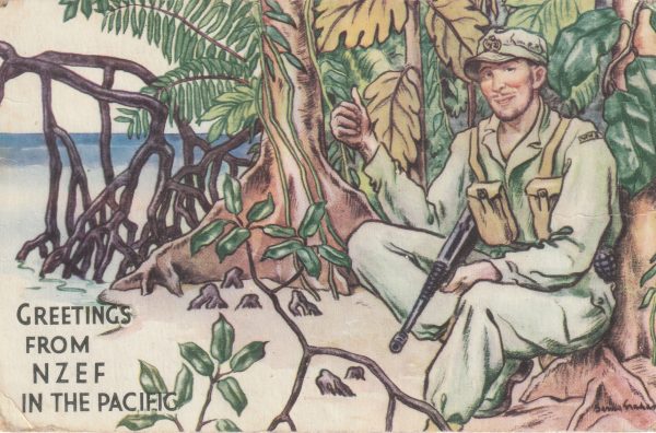 1943  PACIFIC Is - NEW ZEALAND…N.Z. PATRIOTIC FUND BOARD GREETING