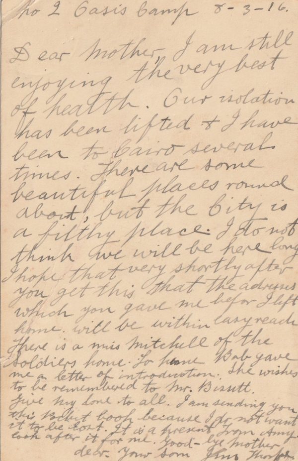 1916  EGYPT - NEW ZEALAND ..FPO 2Z ..2nd N.Z. INFANTRY BRIGADE.. [22827] - Image 2
