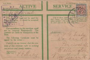 1941 GREECE - NEW ZEALAND..N.Z. FORCES M.P.O. KW 2..