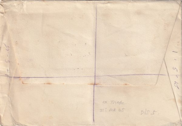 1945 TRIESTE - NEW ZEALAND..CENSORED REGISTERED WW2.. [22872] - Image 2