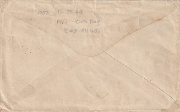 1943  PAPUA  & N.G. - AUSTRALIA ..WW2 AIRMAIL…AUSTRALIAN FORCES.. [22889] - Image 2