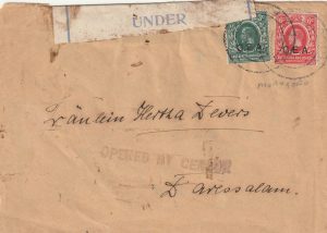 1920 GERMAN EAST AFRICA - GERMANY...WW1 BRITISH OCCUPATION CENSORED...