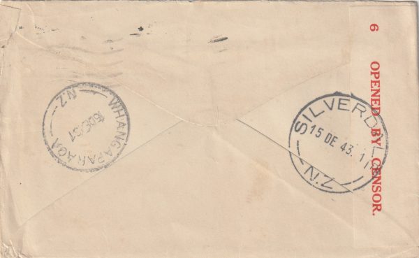 1943  AUSTRALIA - N.Z….TASMANIA  CENSOR.. [22911] - Image 2