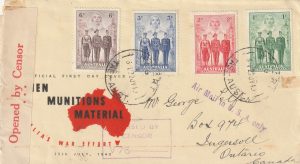 1940  AUSTRALIA - CANADA ..POSTED TASMANIA CENSORED MELBOURNE..