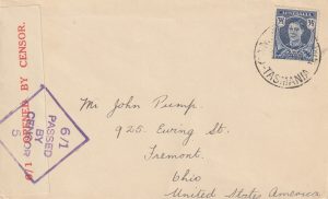 1942  AUSTRALIA - USA..LAUNCESTON