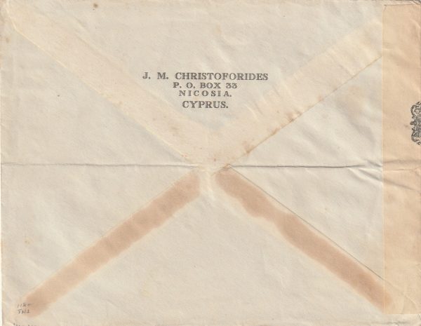 1941 CYPRUS - GB..WW2 CENSORED.. [22935] - Image 2