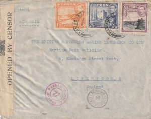 1941 CYPRUS - GB..WW2 CENSORED..