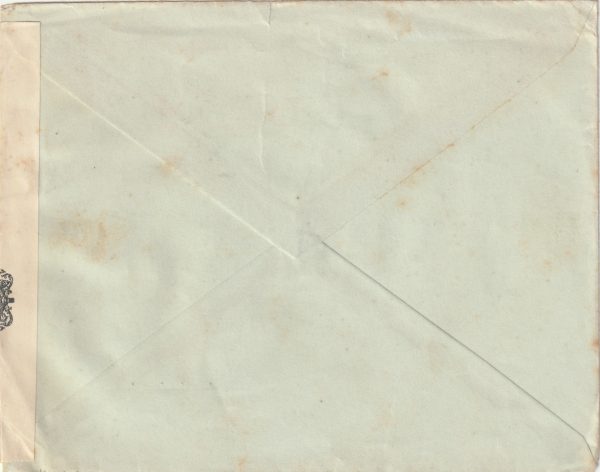 1941 CYPRUS - GB..CENSORS LABEL PRINTED ON OBSOLETE GOVT. FORM… [22948] - Image 2