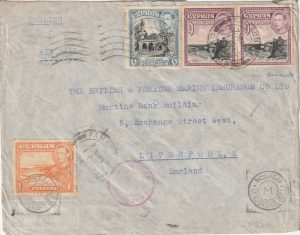 1941 CYPRUS - GB..WW2 CENSORED AIRMAIL..